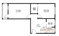 柳芳北街2室1厅1卫65㎡户型图