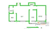 花园路小区2室1厅1卫户型图