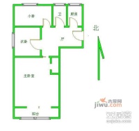 花园路小区3室1厅1卫79㎡户型图