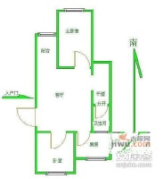 民族园9号院2室1厅1卫78㎡户型图