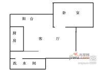 石佛营东里128号院1室1厅1卫户型图