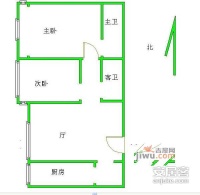 锦绣馨园2室2厅2卫119㎡户型图