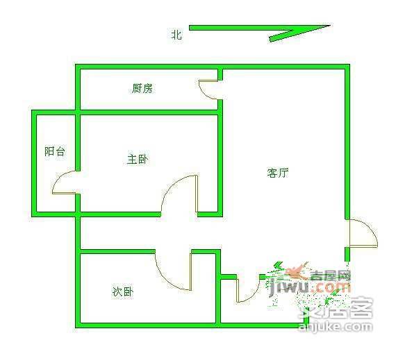 锦绣馨园2室1厅1卫109㎡户型图