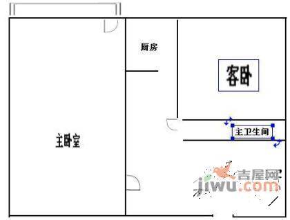 西坝河中里2室1厅1卫640㎡户型图