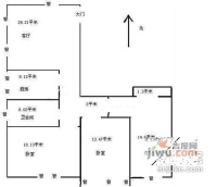 富仁名苑3室2厅1卫116㎡户型图