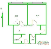 安华里社区2室1厅1卫61㎡户型图