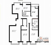 富力城3室2厅3卫245㎡户型图