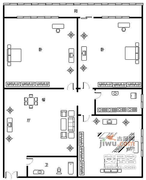 广馨居3室1厅1卫户型图