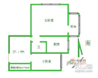 垂杨柳东里2室1厅1卫户型图