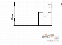 零点特区1室0厅1卫45㎡户型图