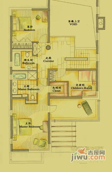 东山墅5室3厅4卫1152㎡户型图