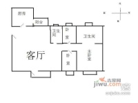 京达国际公寓3室2厅2卫139㎡户型图
