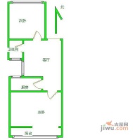 汇源公寓2室1厅1卫108㎡户型图