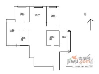慧忠里小区3室2厅2卫124㎡户型图