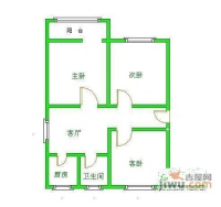 慧忠里小区3室1厅1卫122㎡户型图