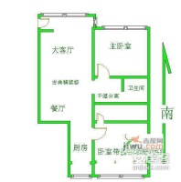安立花园小区2室2厅2卫128㎡户型图