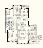 华悦国际公寓3室2厅2卫268㎡户型图