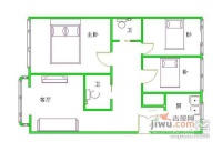汇园公寓3室1厅1卫136㎡户型图