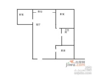 安慧里2室1厅1卫75㎡户型图
