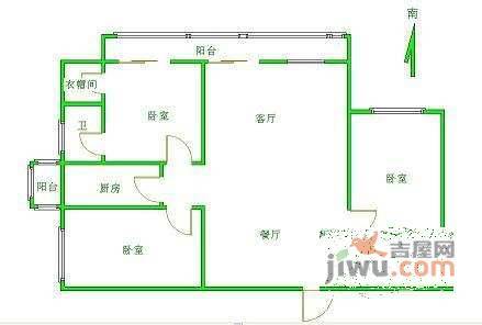 安慧北里安园3室2厅2卫196㎡户型图