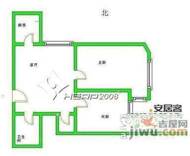 安慧北里雅园2室1厅1卫88㎡户型图