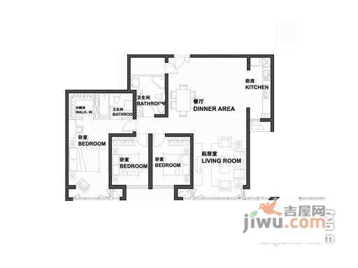 城市广场4室2厅2卫236㎡户型图