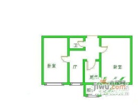 左家庄2室1厅1卫58㎡户型图