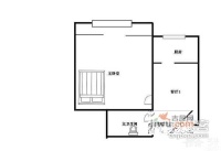 左家庄1室1厅1卫41㎡户型图
