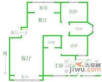 儒林苑3室2厅2卫187㎡户型图