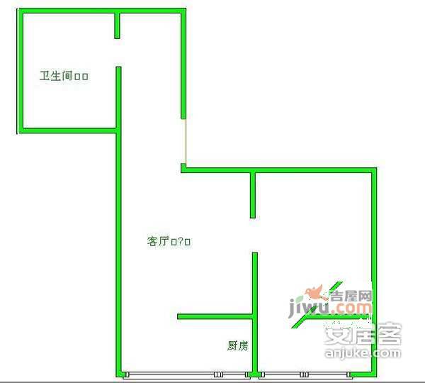 非常生活1室1厅1卫65㎡户型图