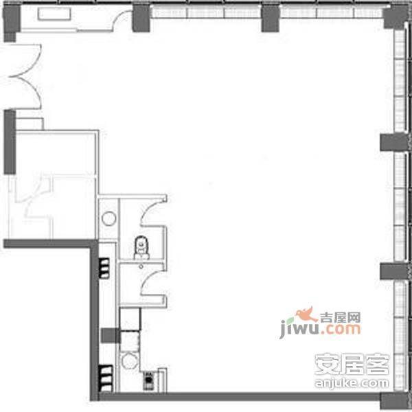 建外SOHO1室0厅1卫350㎡户型图