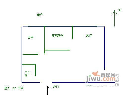 建外SOHO2室1厅1卫131㎡户型图