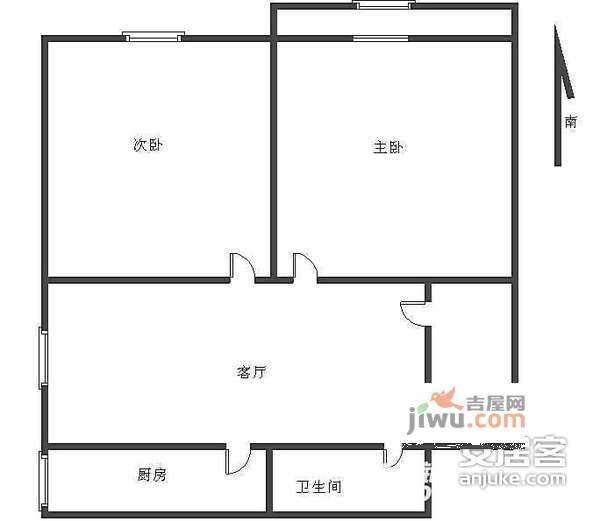 建外SOHO2室1厅1卫131㎡户型图