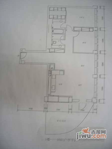 建外SOHO2室2厅2卫126㎡户型图