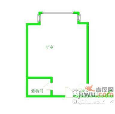 博泰国际1室1厅1卫900㎡户型图