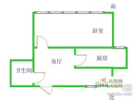 望京中环南路3号院1室1厅1卫45㎡户型图