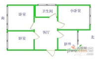 望京中环南路3号院3室1厅1卫户型图