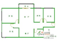 望馨花园3室1厅1卫100㎡户型图