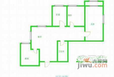 方舟苑3室1厅1卫123㎡户型图