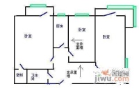 三源里北小街3室1厅1卫78㎡户型图