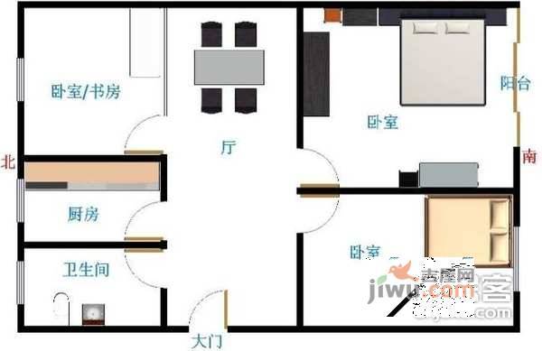 和泰园3室2厅2卫143㎡户型图