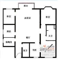 嘉和丽园公寓4室2厅2卫296㎡户型图