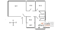 朝阳公园西里南区3室1厅1卫户型图