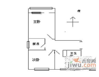 水碓子西里3室1厅1卫户型图