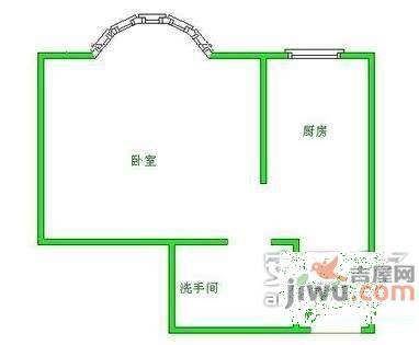 锦湖园公寓1室1厅1卫户型图