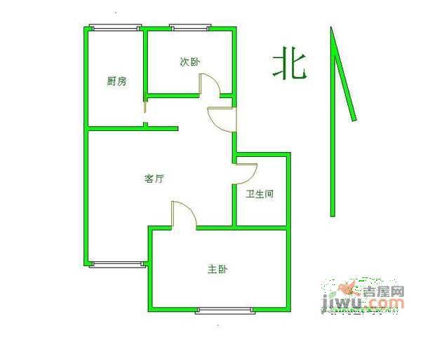 碧春园小区2室1厅1卫83㎡户型图