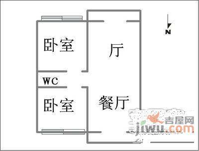 宁馨苑2室2厅2卫141㎡户型图