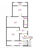 御路园2室2厅1卫115㎡户型图