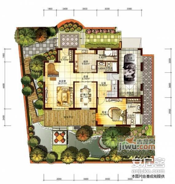 三水青清庄园4室3厅4卫412㎡户型图