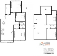 温泉花园4室3厅3卫253㎡户型图